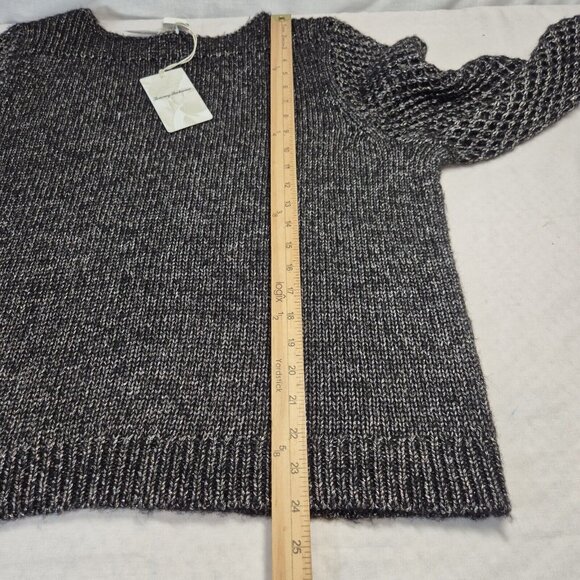 Tommy Bahama Women's Shimmer Balloon Sleeved Bateau Sweater Size XL Black (29) - Picture 8 of 14